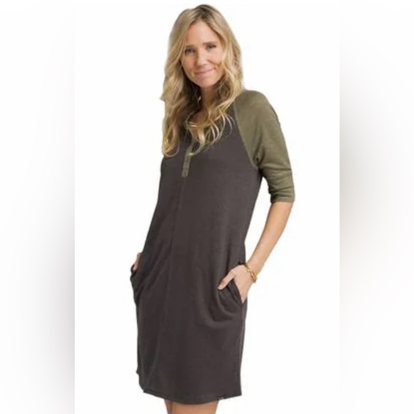 PRANA  Cozy Up Henley Dress. Size XS - Picture 1 of 7